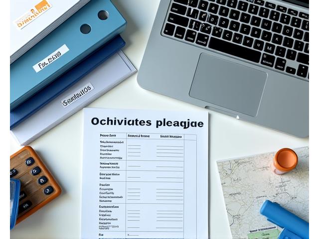 Representación visual de documentos de propiedad organizados en carpetas, con una tablet mostrando un formulario digital para registrar detalles.