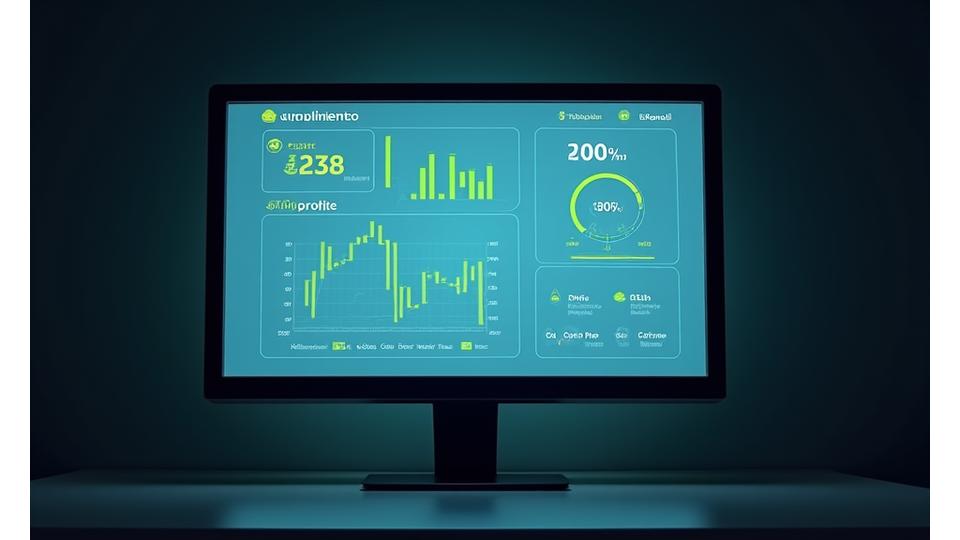 Un dashboard digital con gráficos y luces verdes que indican 'cumplimiento', representando una verificación fiscal exitosa y un estado financiero saludable.