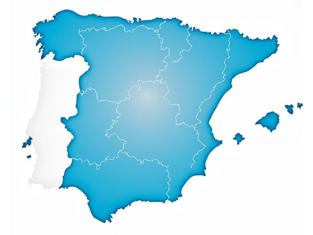 Mapa de España con zonas de color que indican la variación del IBI por municipio