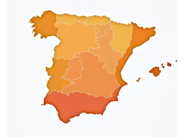 Mapa de España con diferentes colores representando los tipos de ITP por Comunidad Autónoma